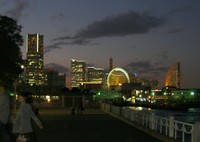 ヨコハマも日が暮れた